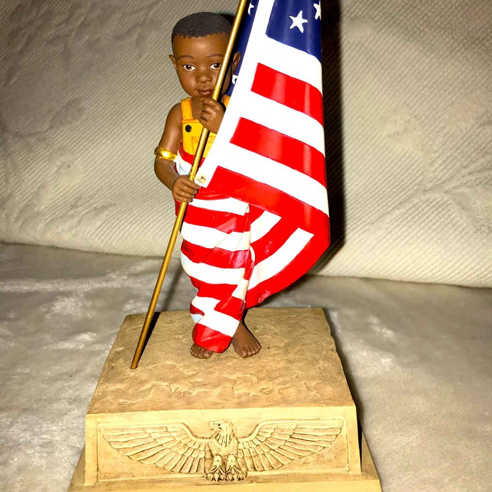 Ebony Visions “Old Glory” First Issue Collectible Sculpture by Thomas Blackshear